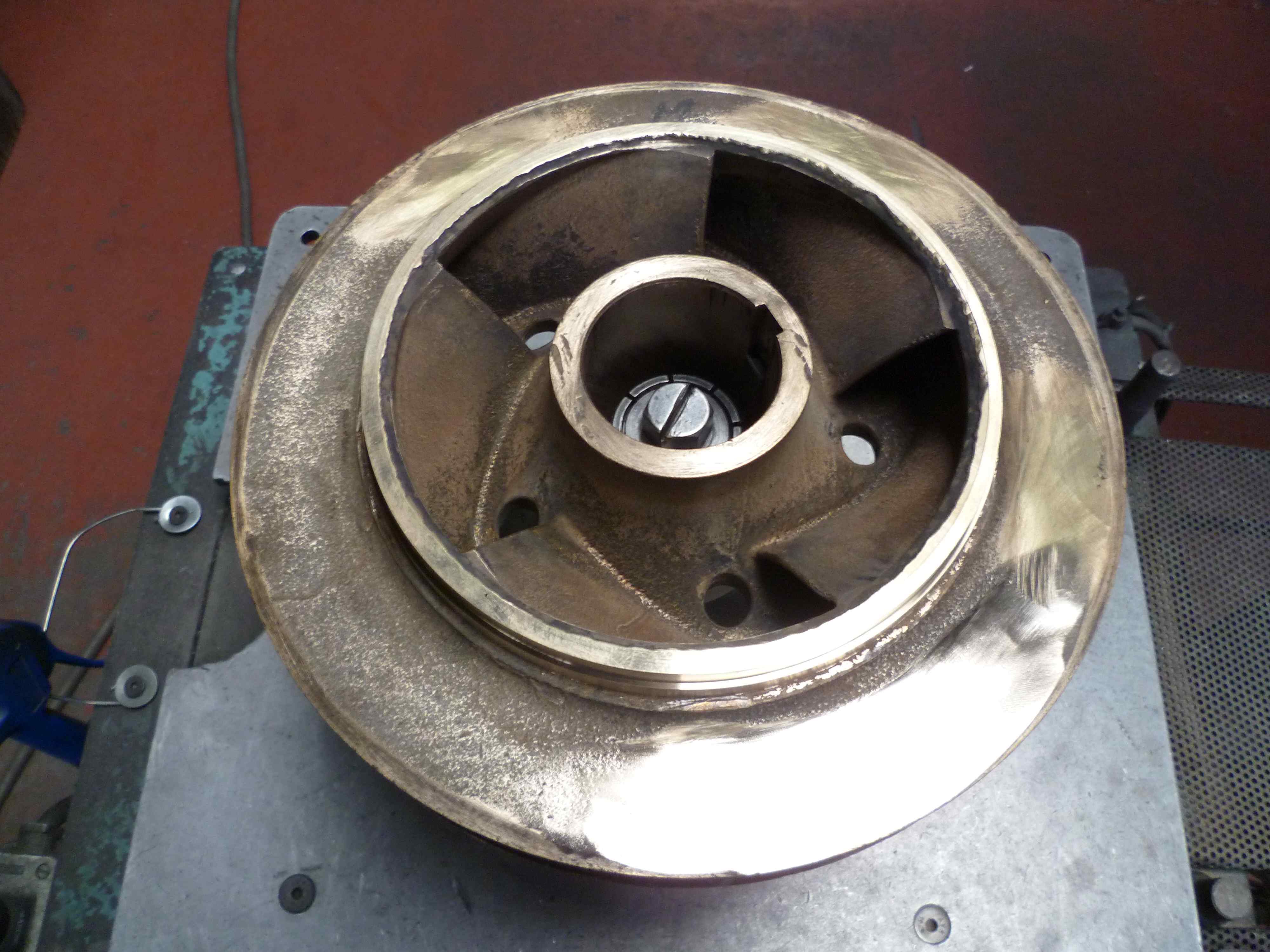Equilibrage roue bronze